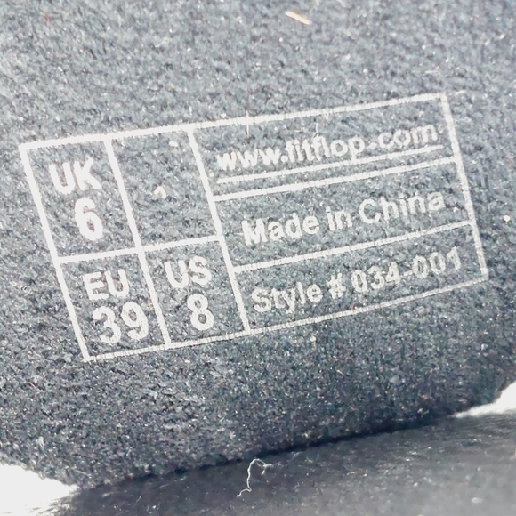 Fitflop Electra Black Slip On Platform Flip Flops Thongs Sandals K662 - Picture 9 of 11